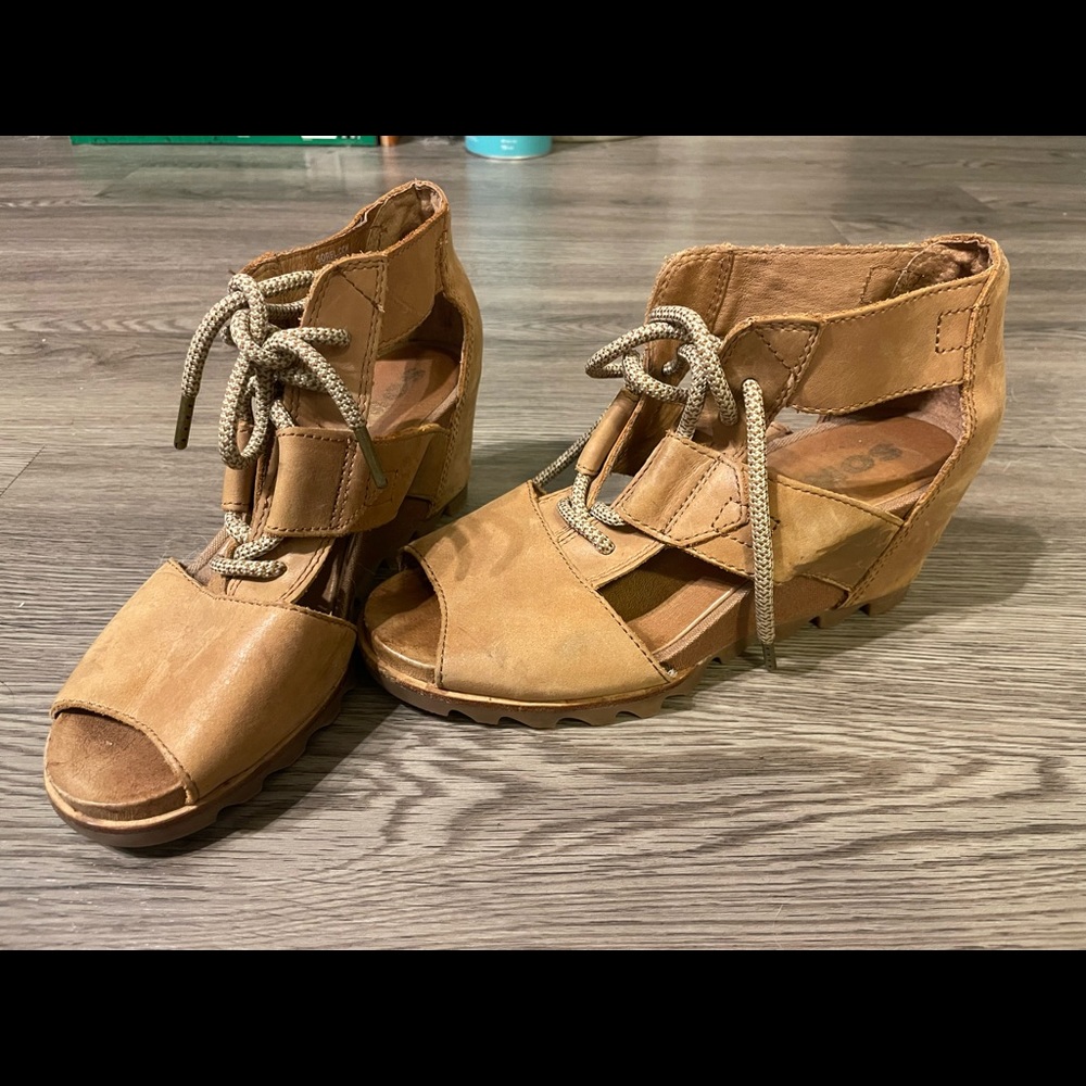 Sorel Wedge Lace-up Sandals
